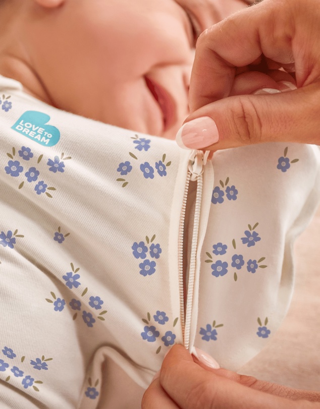 Love to Dream - Swaddle Up™ Transition Bag 1.0 TOG Stretch Cotton Meadow Jacaranda