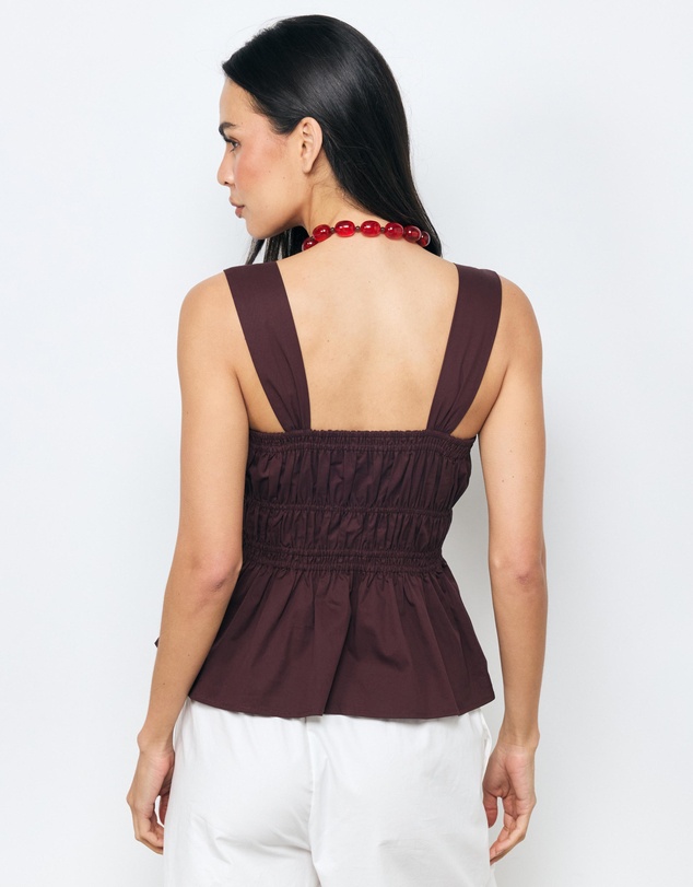 AERE - Tessa Cinched Waist Top