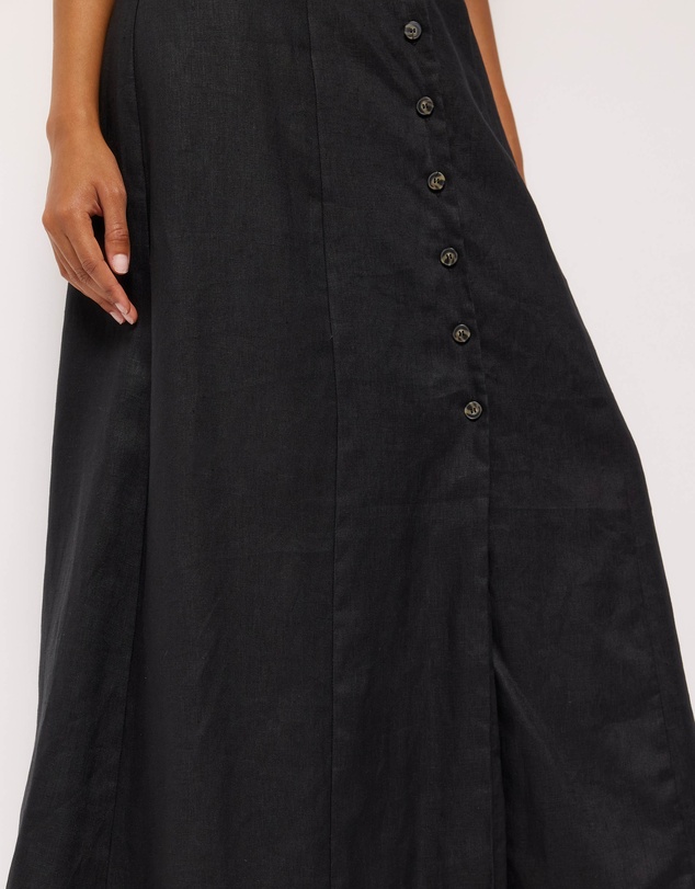 AERE - Rosa Linen Halter Midi Dress