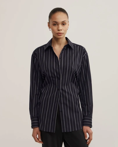 Witchery - Tie Back Pinstripe Shirt
