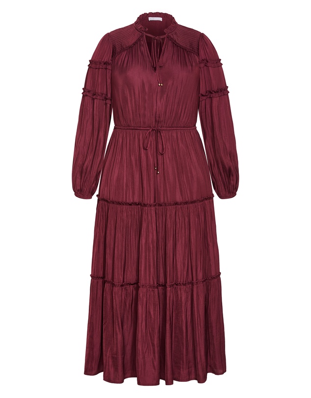 City Chic - Drama Queen Long Sleeve Maxi Dress