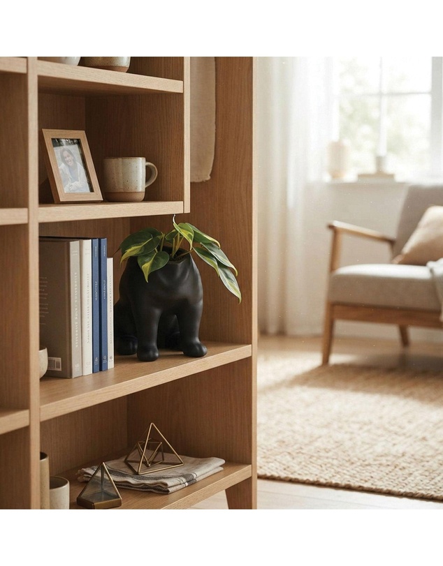 Urban Attitude - Urban Attitude Maggie Bulldog Planter - Matte Black