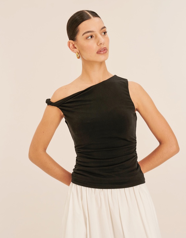 AERE - Cupro Off Shoulder Top