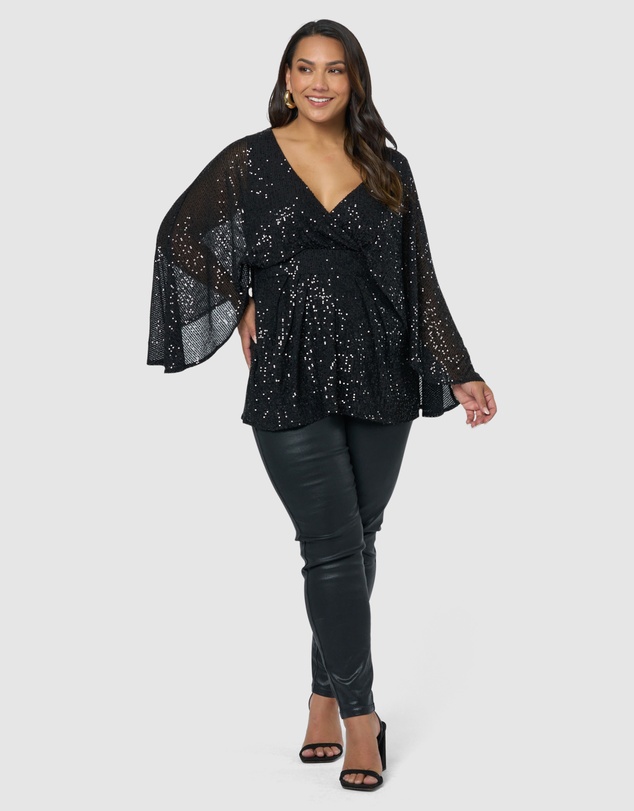 Pink Dusk by Curve Project - Rumors Sequin Top
