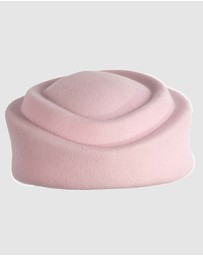 Max Alexander - Felt Pink Pillbox Hat