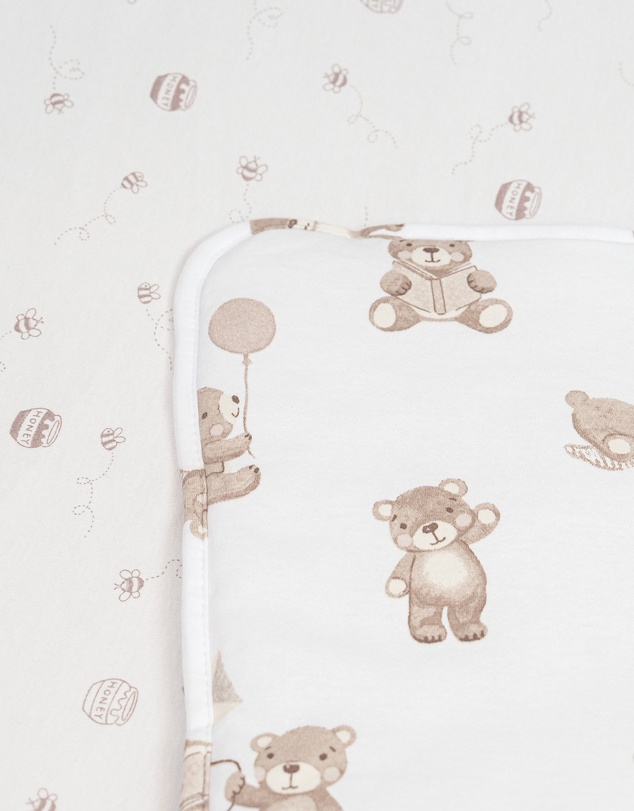 Living Textiles - Deluxe Nap Mat - Cuddly Bear