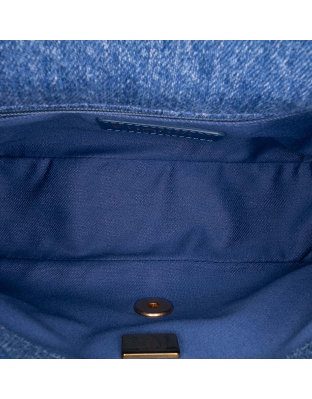 Pre-Loved by Azura Reborn - Pre-Loved Mini Rectangular Quilted Denim Mood Flap