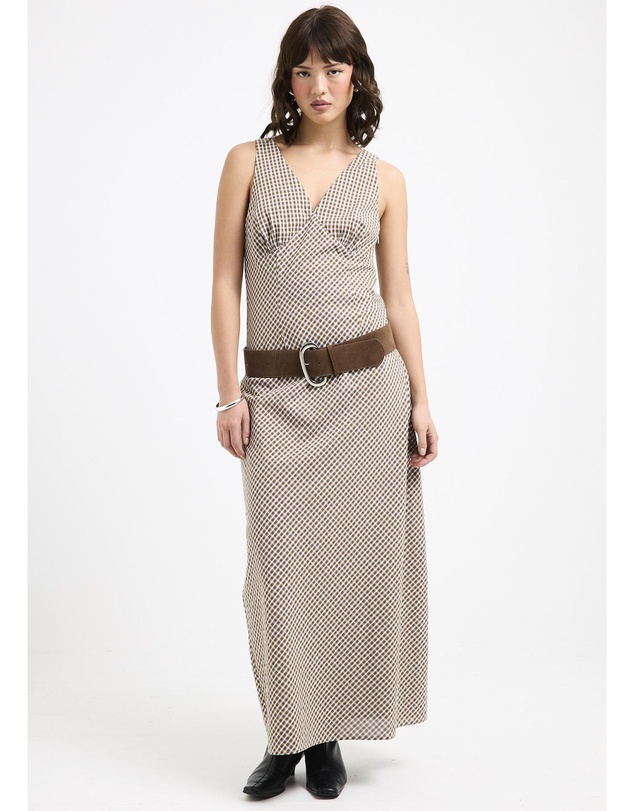 Subtitled - Kaia V Neck Midi Dress