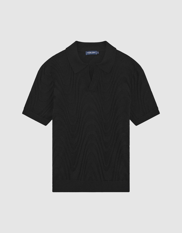 Frescobol Carioca - Rino Cotton Blend SS Jacquard Knit Polo