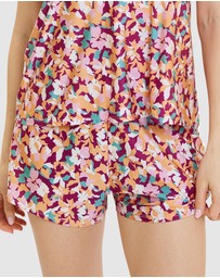Sans Complexe - Suzan Fantaisy Floral Print Pyjama Short With Lace
