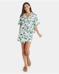 Roxy - Womens Khloe Salty Water Short Sleeve Shirt
