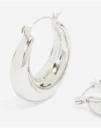 Lovisa - Waterproof Stainless Steel Small Chunky Huggie Earrings