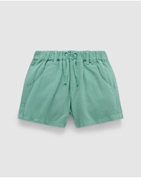 Purebaby - Linen Blend Short -Kids-Babies