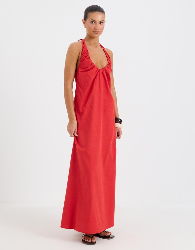 Calli - Halle Halter Maxi Dress