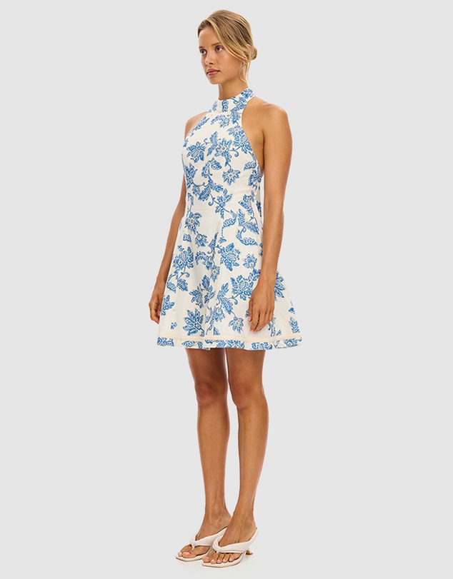 KIVARI - Bluebell Halter Mini Dress