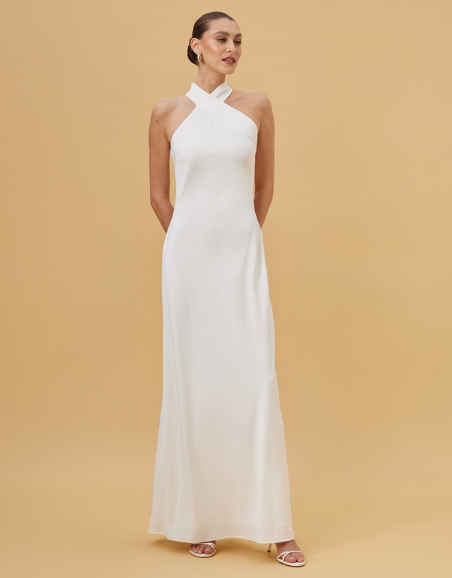 CHANCERY - Juno Twist Halter Maxi Dress