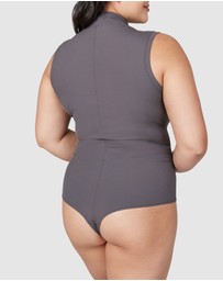 Spanx - Suit Yourself-Ribbed Mock Neck Bodysuit