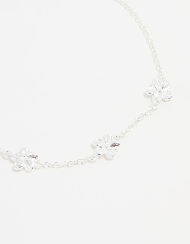 Lovisa - Sterling Silver Flower Trio Bracelet