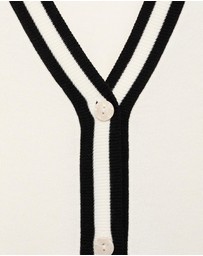 M.N.G - Cardigan With Contrasting Stripes
