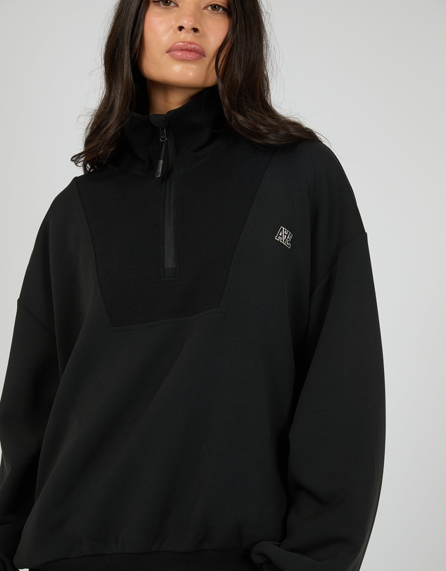 All About Eve - Luxe Active 1/4 Zip Black