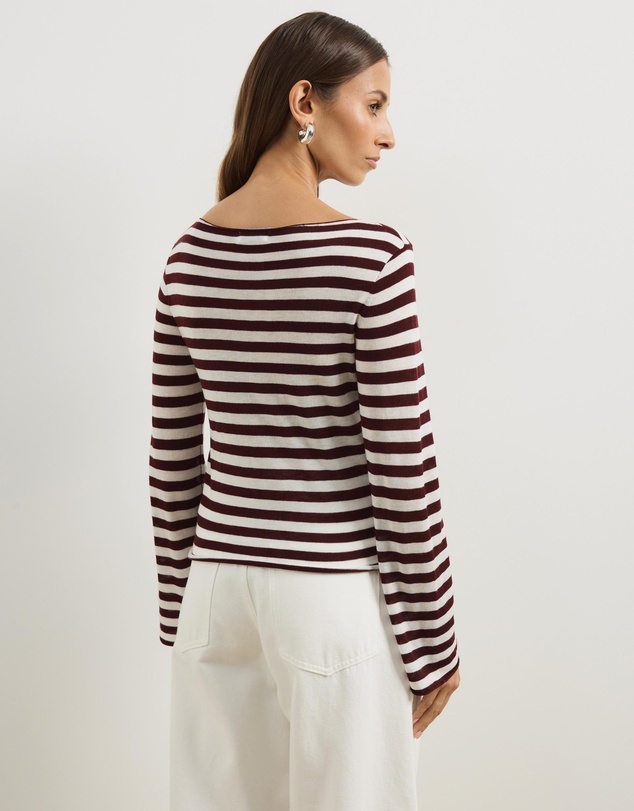 Atmos&Here - Bella Fine Knit Stripe Top