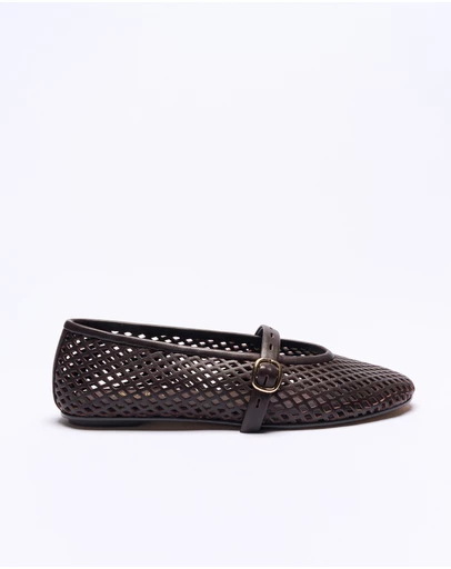 Walnut Melbourne - Kate Leather Ballet
