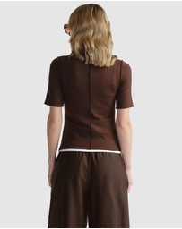 Decjuba - D-Luxe Short Sleeve Top