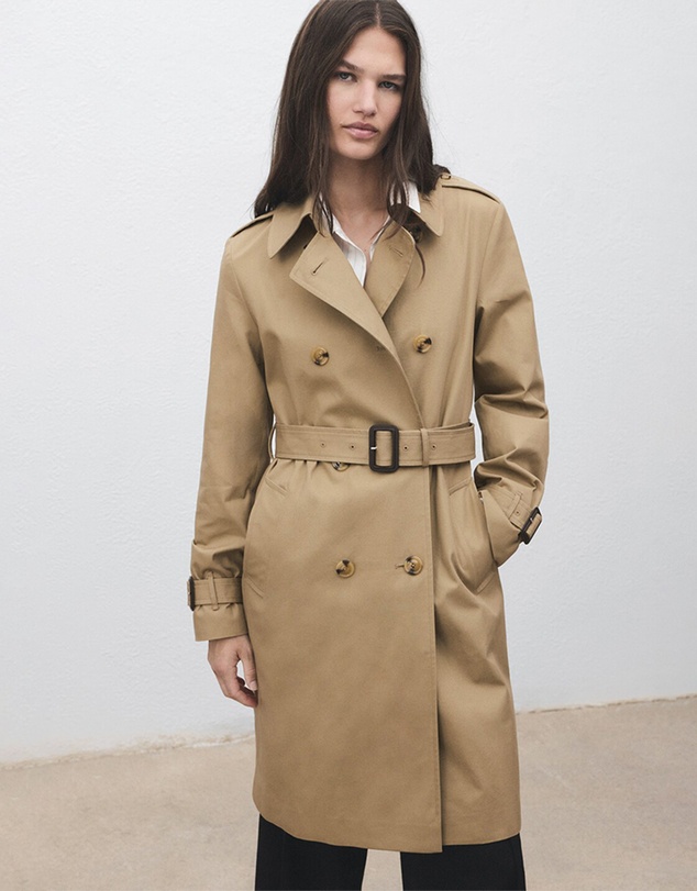 M.N.G - Classic Trench Coat With Belt