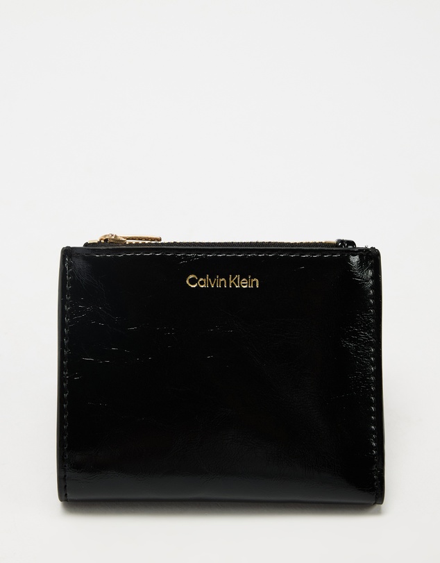Calvin Klein - Foil Logo Glossy Double Zip Cardcase