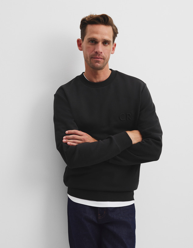Country Road - Australian Cotton Embossed Logo Crew Neck
