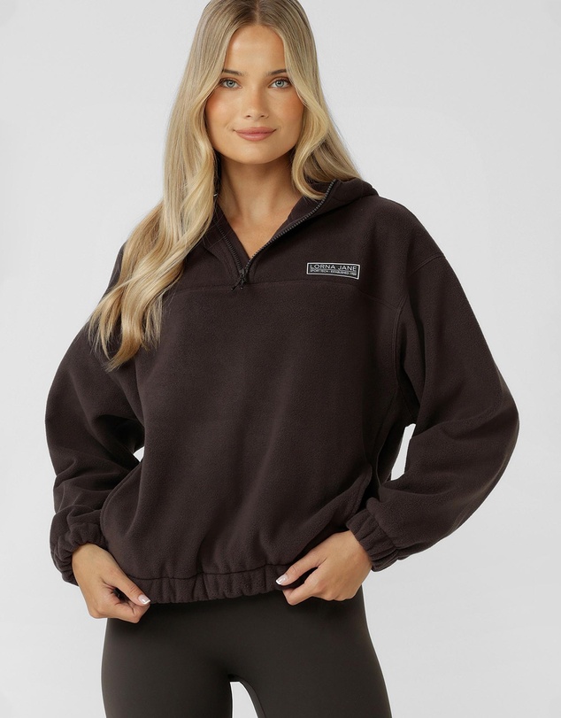 Lorna Jane - Nova Polar Fleece Quarter Zip Hoodie