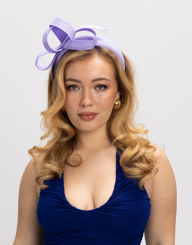 Morgan & Taylor - Mel Fascinator in Lilac Purple