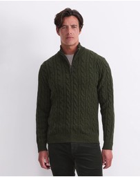 Sportscraft - Cable Knit Quarter Zip
