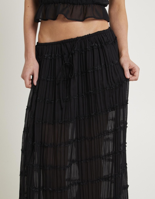 Subtitled - Alda Shirred Maxi Skirt