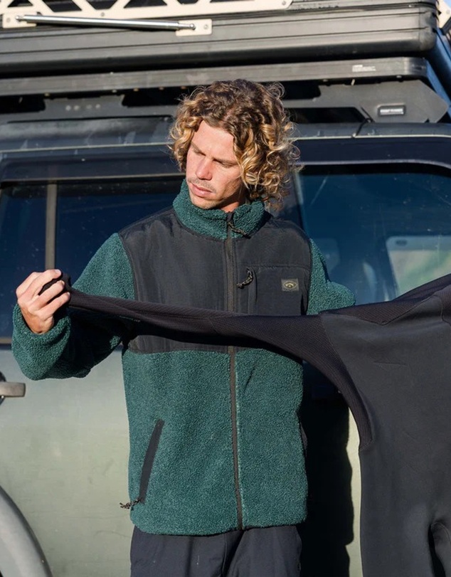 Billabong - Mens Boundary Summit Mock Neck Fleece Top