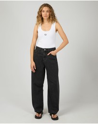 All About Eve - Hallie Barrel Leg Jean Coal