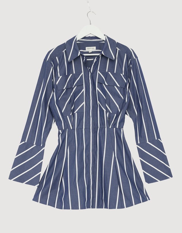 cambridge shirt mini dress J.Crew Women's Tall mini Cerise shirt-dress in eyelet cotton poplin (Size 12)