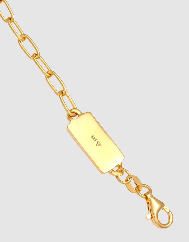 Kuzzoi - ICONIC EXCLUSIVE - Classic Long Link Chain Necklace in Gold-Plated 925 Sterling Silver
