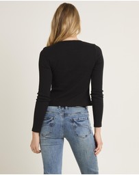 Subtitled - Maddy Button Asymmetric Top