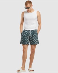 Urban Classics - Pattern Swim Shorts