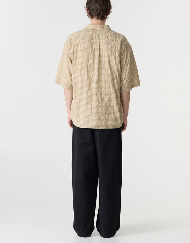 Bassike - Crinkle Check SS Shirt