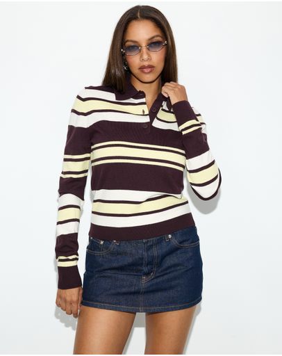 Butter & Brown Stripe
