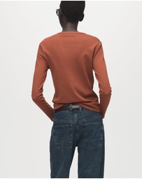 M.N.G - Long Sleeve Cotton T-Shirt