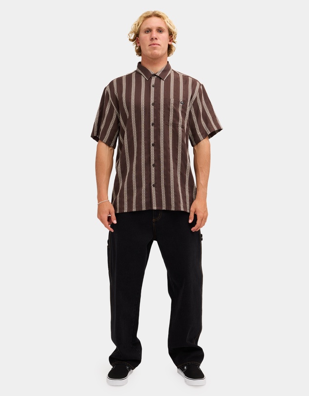 Billabong - Mens Sundays Jacquard Short Sleeve Shirt