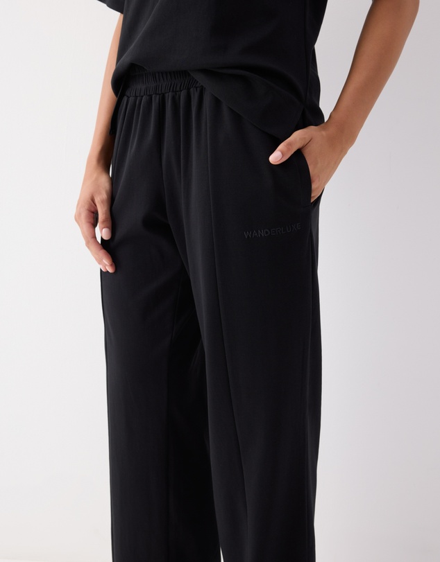 Wanderluxe Sleepwear - Grace Pants Black