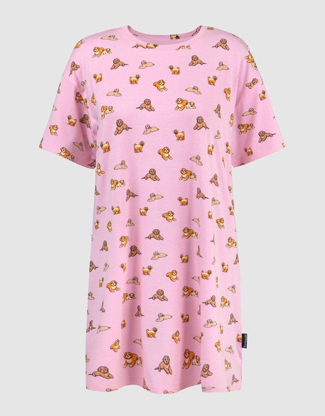 Bamboozld - Womens Cavoodles Jersey Night-Tee