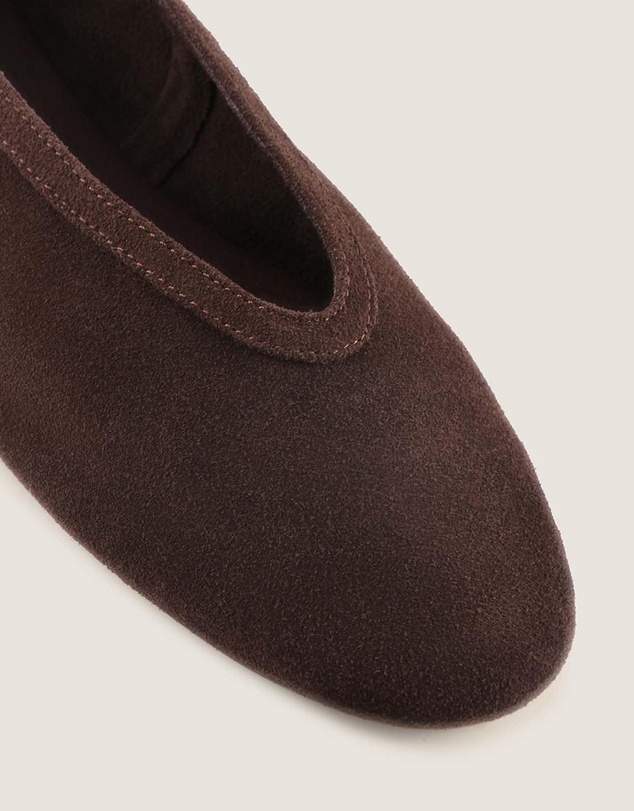 Shelly Shen - Salem Ballet Flats Brown Suede