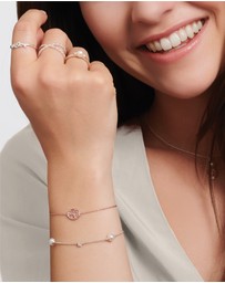 THOMAS SABO - Pearl Bracelet with White Stones Silver
