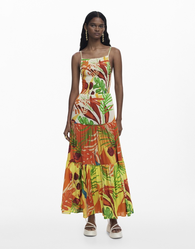 Desigual - Tropical ruffle Dress