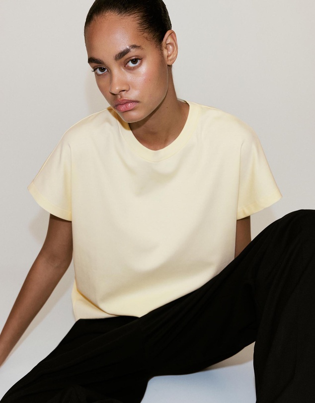 M.N.G - Short-Sleeved Cotton T-Shirt
